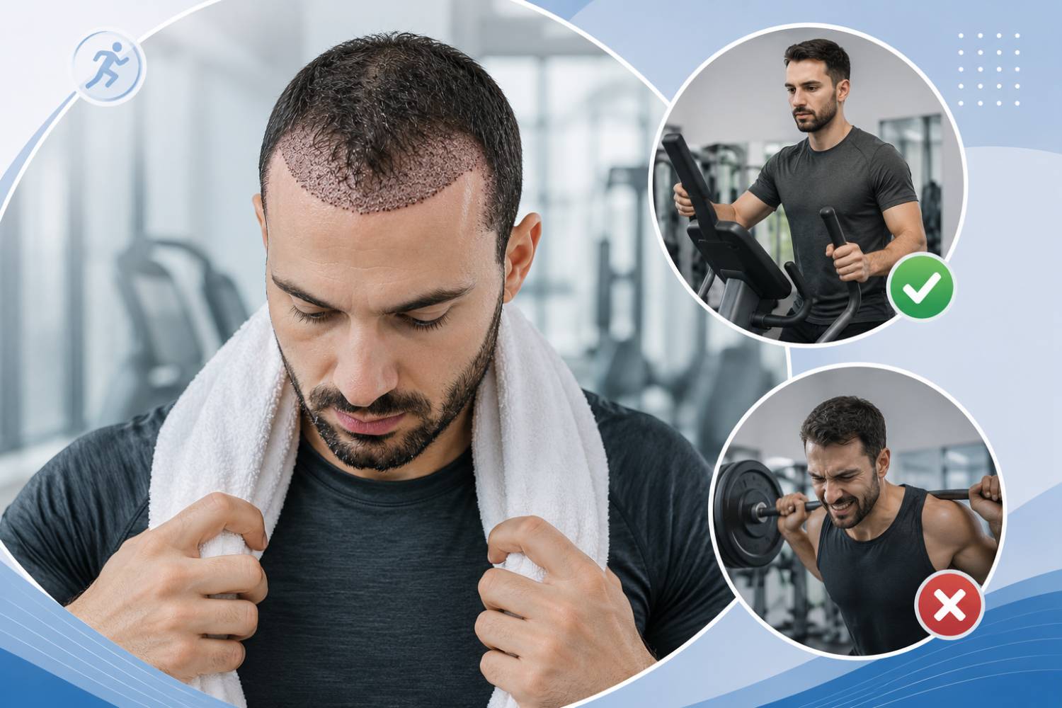 ورزش و کار بعد از کاشت مو؛ چه زمانی می‌توانیم به روال عادی برگردیم؟
